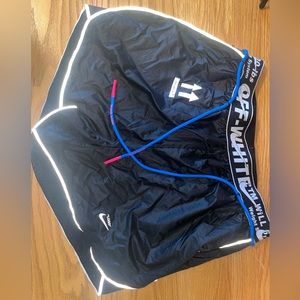 Off white black Nike shorts